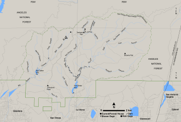 san dimas experimental forest map